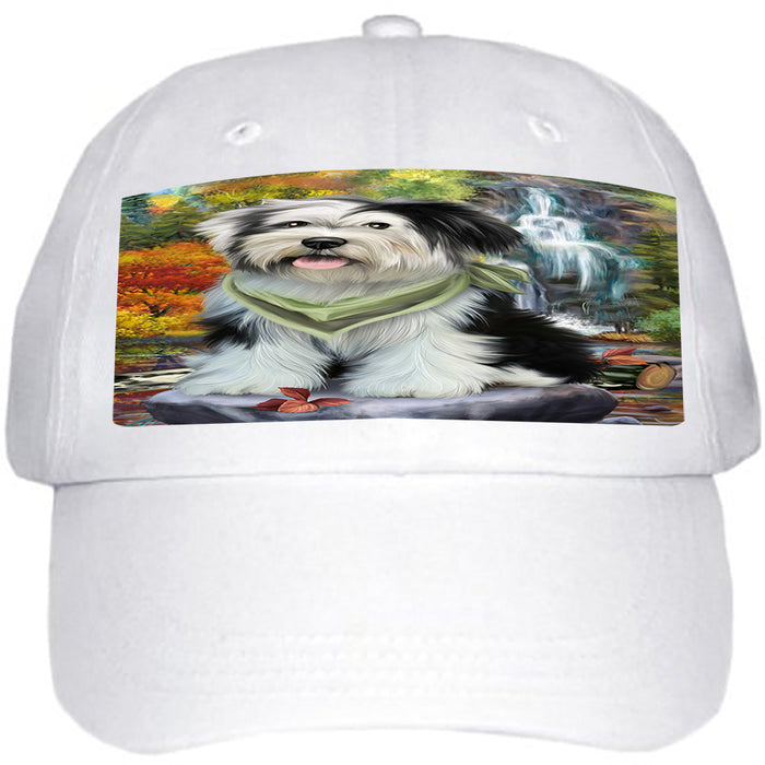 Scenic Waterfall Tibetan Terrier Dog Ball Hat Cap HAT52419