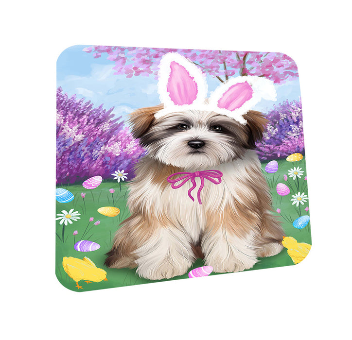 Tibetan Terrier Dog Easter Holiday Coasters Set of 4 CST49242