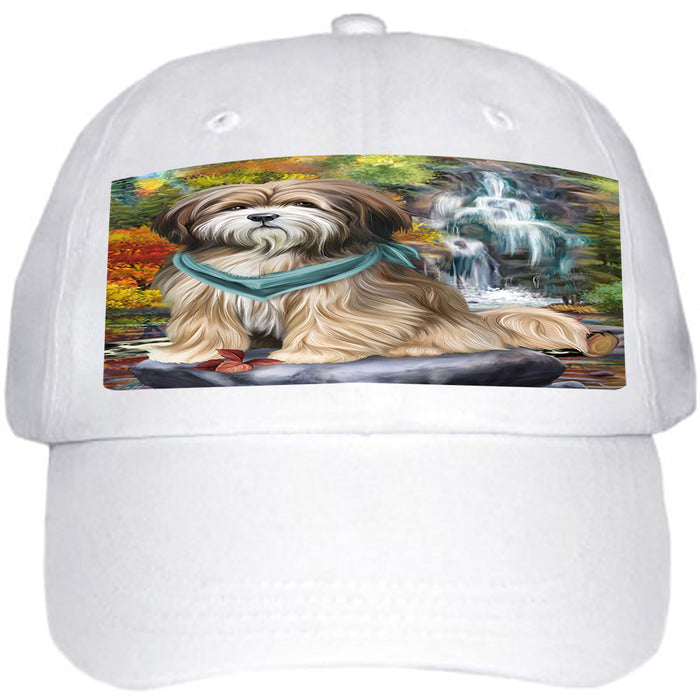 Scenic Waterfall Tibetan Terrier Dog Ball Hat Cap HAT52422