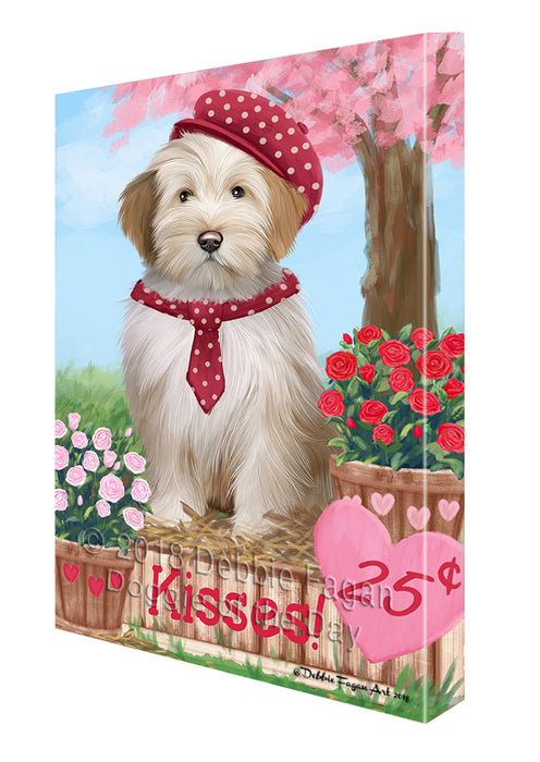Rosie 25 Cent Kisses Tibetan Terrier Dog Canvas Print Wall Art Décor CVS128438