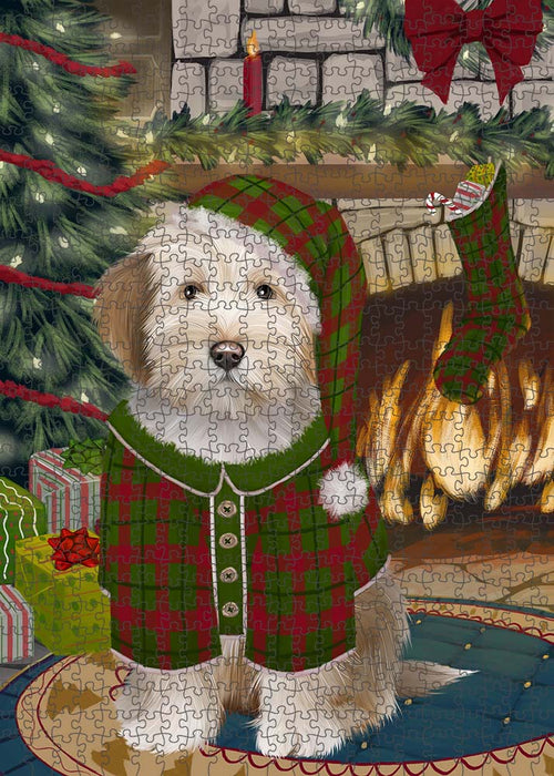 The Stocking was Hung Tibetan Terrier Dog Puzzle  PUZL90740