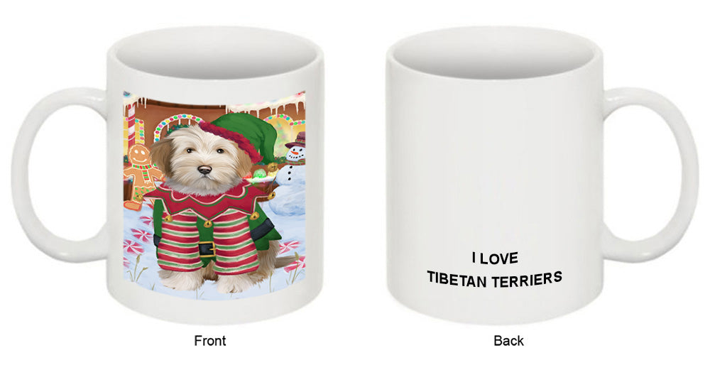 Christmas Gingerbread House Candyfest Tibetan Terrier Dog Coffee Mug MUG51970