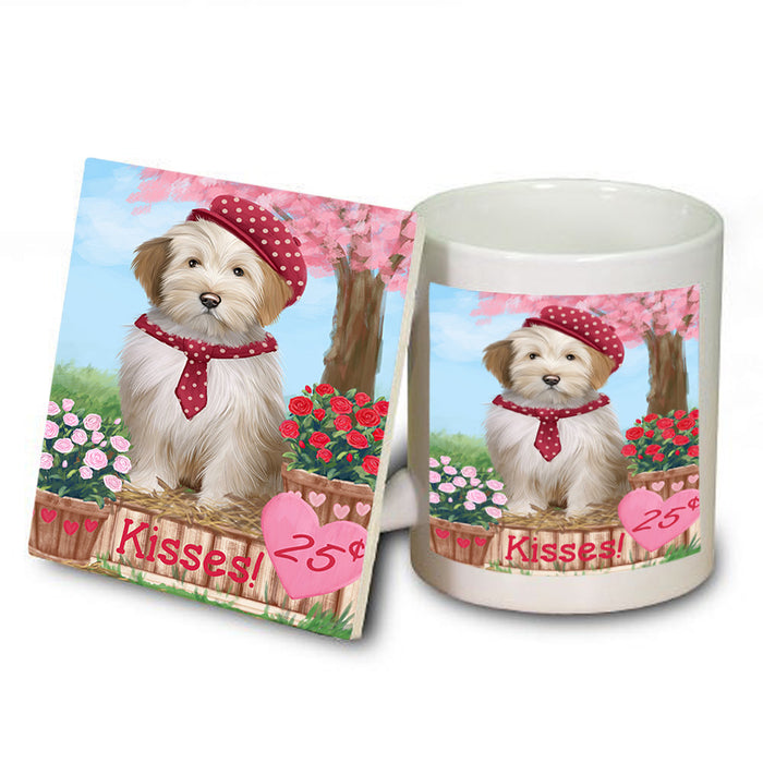 Rosie 25 Cent Kisses Tibetan Terrier Dog Mug and Coaster Set MUC56238