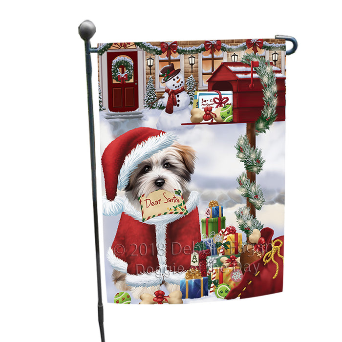Tibetan Terrier Dog Dear Santa Letter Christmas Holiday Mailbox Garden Flag GFLG53996