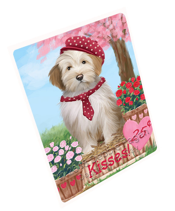 Rosie 25 Cent Kisses Tibetan Terrier Dog Magnet MAG73877 (Small 5.5" x 4.25")