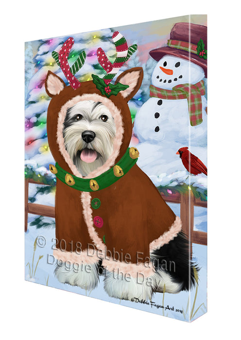 Christmas Gingerbread House Candyfest Tibetan Terrier Dog Canvas Print Wall Art Décor CVS131381