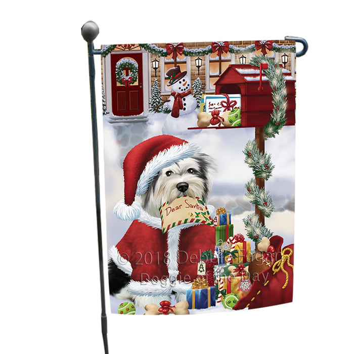 Tibetan Terrier Dog Dear Santa Letter Christmas Holiday Mailbox Garden Flag GFLG53997