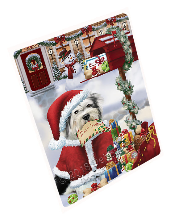 Tibetan Terrier Dog Dear Santa Letter Christmas Holiday Mailbox Large Refrigerator / Dishwasher Magnet RMAG84492