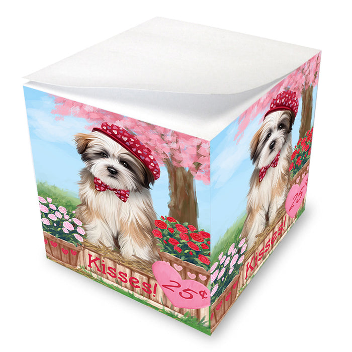 Rosie 25 Cent Kisses Tibetan Terrier Dog Note Cube NOC54319