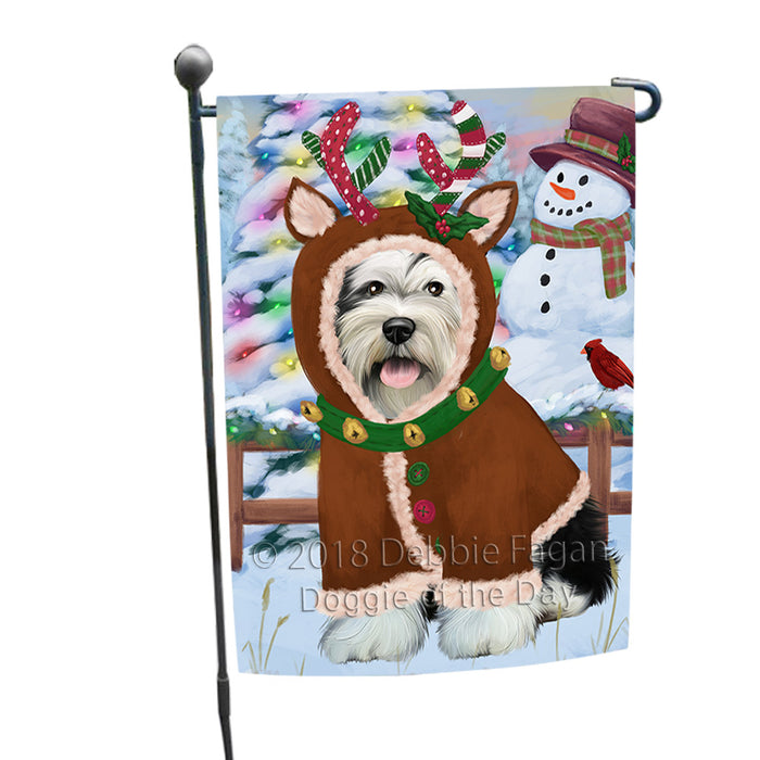 Christmas Gingerbread House Candyfest Tibetan Terrier Dog Garden Flag GFLG57201