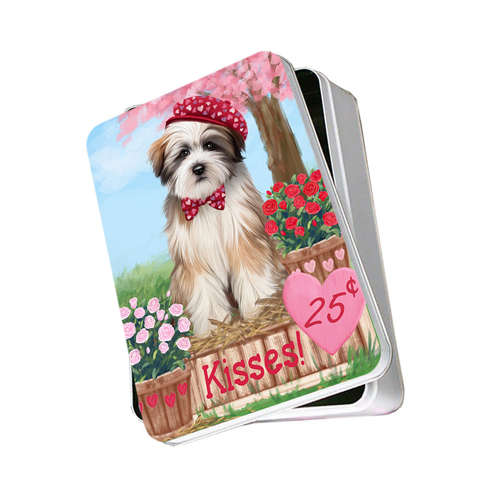 Rosie 25 Cent Kisses Tibetan Terrier Dog Photo Storage Tin PITN56190