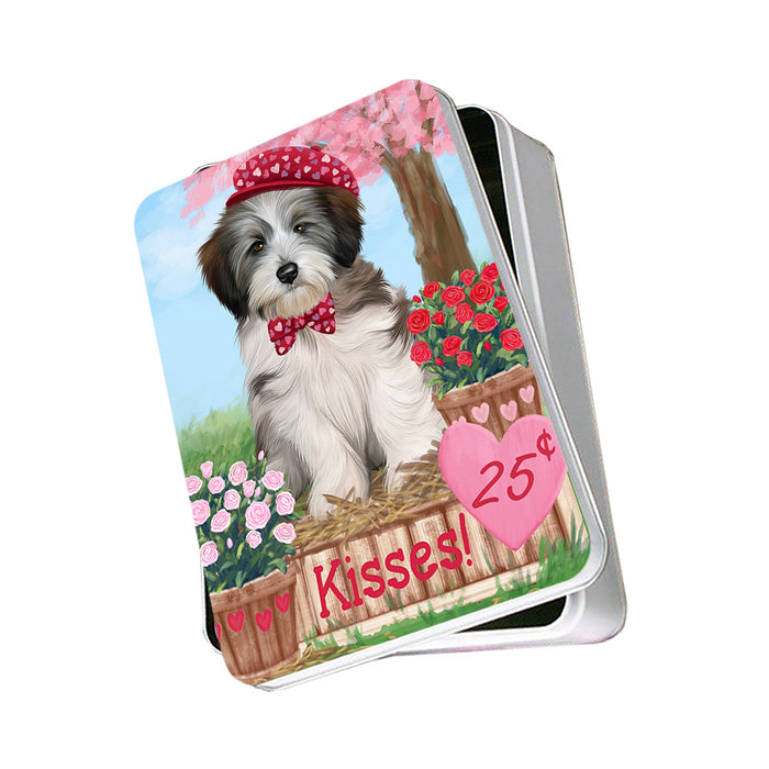 Rosie 25 Cent Kisses Tibetan Terrier Dog Photo Storage Tin PITN56191