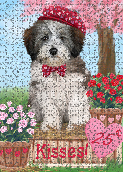 Rosie 25 Cent Kisses Tibetan Terrier Dog Puzzle with Photo Tin PUZL93192