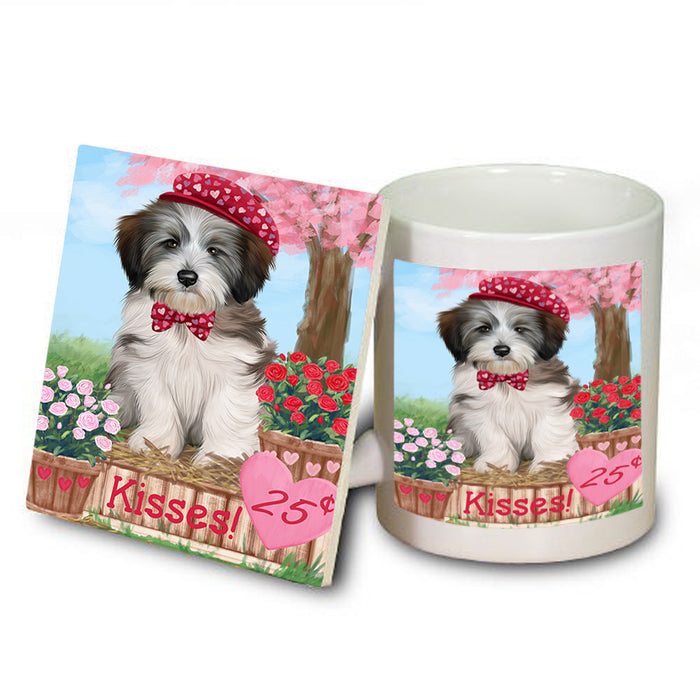Rosie 25 Cent Kisses Tibetan Terrier Dog Mug and Coaster Set MUC56240