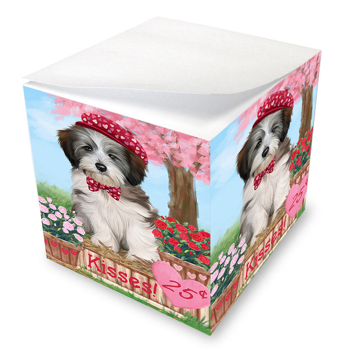 Rosie 25 Cent Kisses Tibetan Terrier Dog Note Cube NOC54320