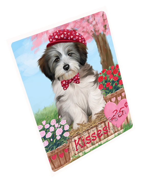 Rosie 25 Cent Kisses Tibetan Terrier Dog Large Refrigerator / Dishwasher Magnet RMAG99756