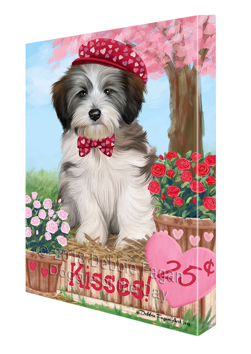 Rosie 25 Cent Kisses Tibetan Terrier Dog Canvas Print Wall Art Décor CVS128456