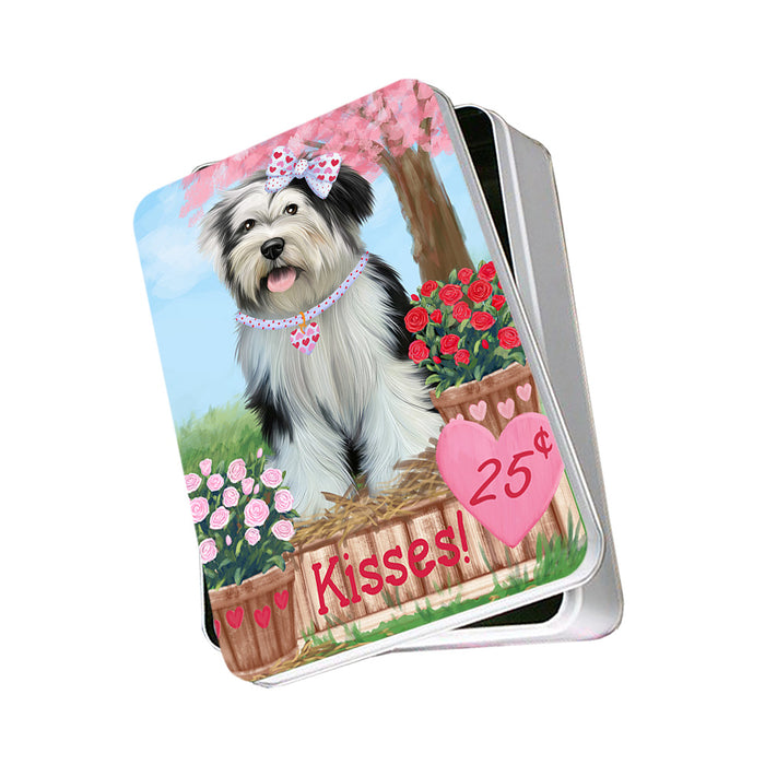 Rosie 25 Cent Kisses Tibetan Terrier Dog Photo Storage Tin PITN56192