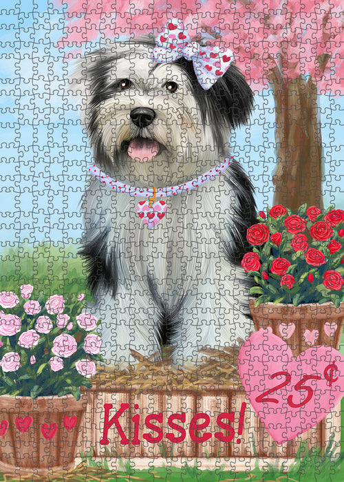 Rosie 25 Cent Kisses Tibetan Terrier Dog Puzzle with Photo Tin PUZL93196