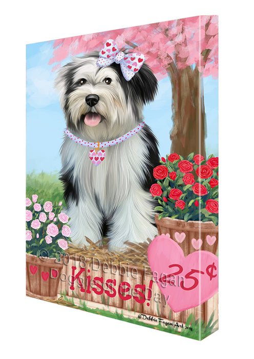 Rosie 25 Cent Kisses Tibetan Terrier Dog Canvas Print Wall Art Décor CVS128465