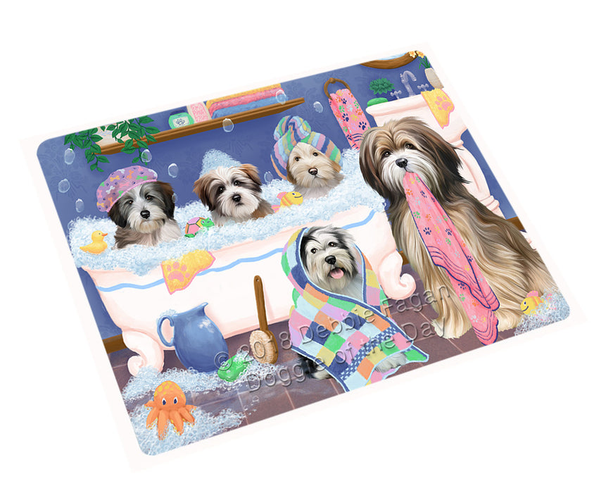 Rub A Dub Dogs In A Tub Tibetan Terriers Dog Magnet MAG75624 (Small 5.5" x 4.25")