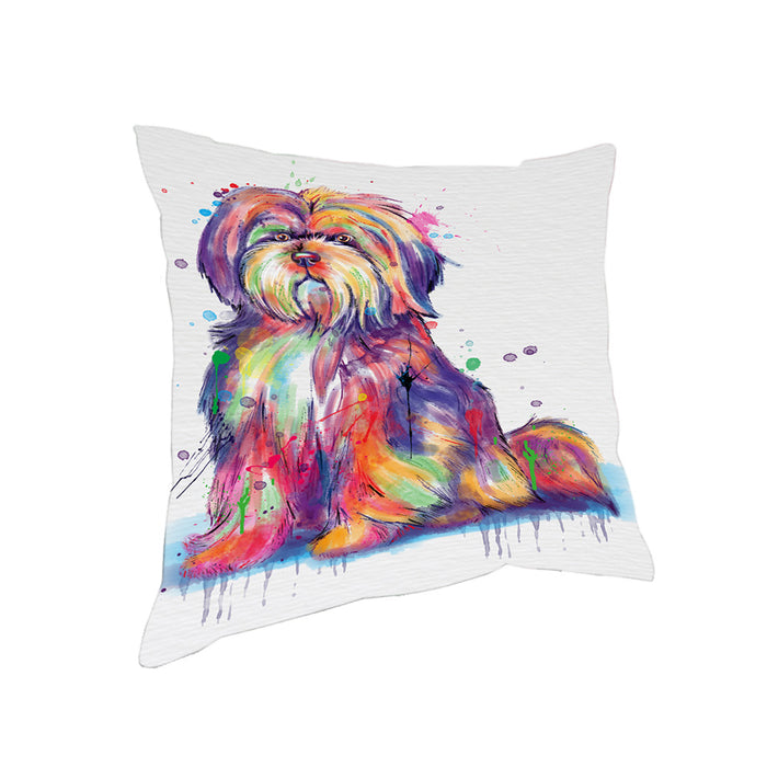 Watercolor Tibetan Terrier Dog Pillow PIL83340