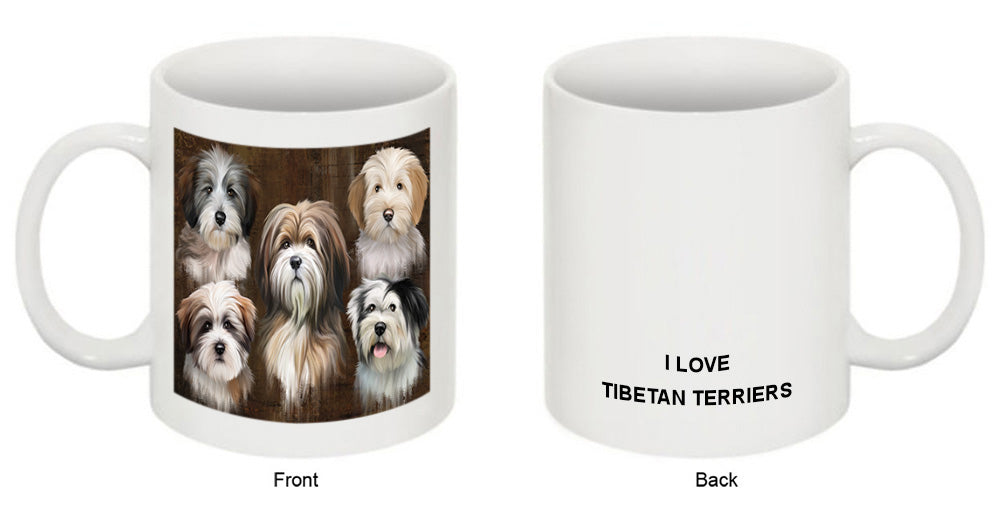 Rustic 5 Tibetan Terrier Dog Coffee Mug MUG49548