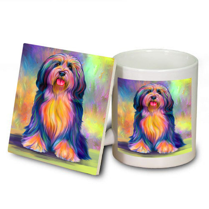 Paradise Wave Tibetan Terrier Dog Mug and Coaster Set MUC56732