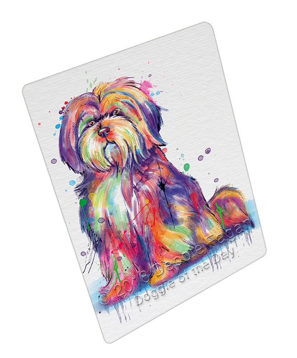 Watercolor Tibetan Terrier Dog Blanket BLNKT133626