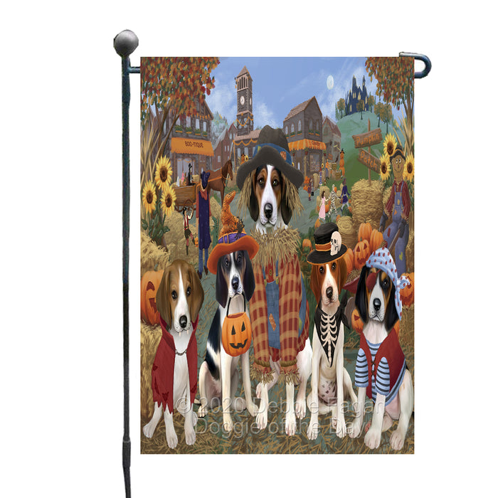 Halloween 'Round Town Treeing Walker Coonhound Dogs Garden Flag GFLG65755