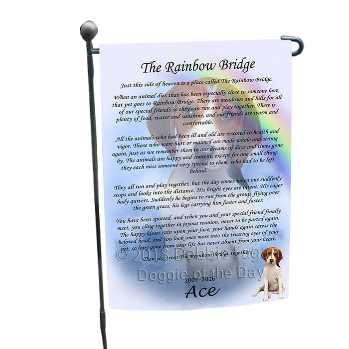 Rainbow Bridge Treeing Walker Coonhound Dog Garden Flag GFLG56282