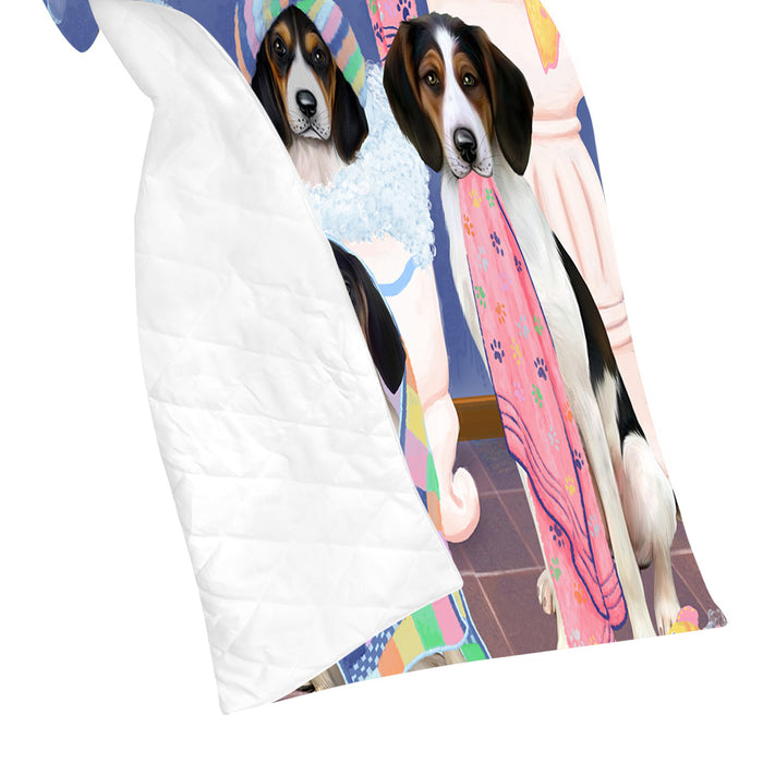 Rub A Dub Dogs In A Tub Treeing Walker Coonhound Dogs Quilt