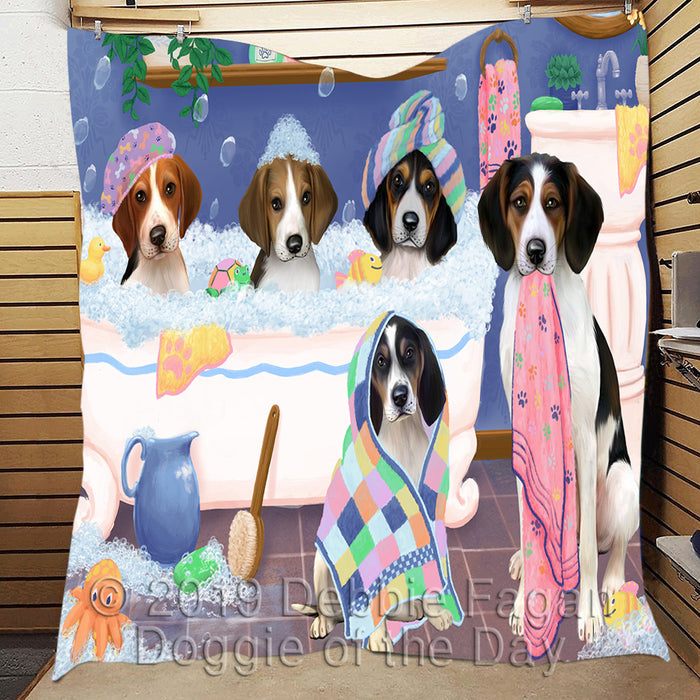 Rub A Dub Dogs In A Tub Treeing Walker Coonhound Dogs Quilt