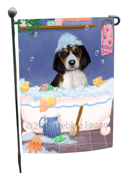 Rub A Dub Dog In A Tub Treeing Walker Coonhound Dog Garden Flag GFLG66324