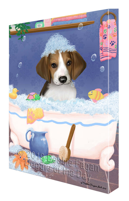 Rub A Dub Dog In A Tub Treeing Walker Coonhound Dog Canvas Print Wall Art Décor CVS143729