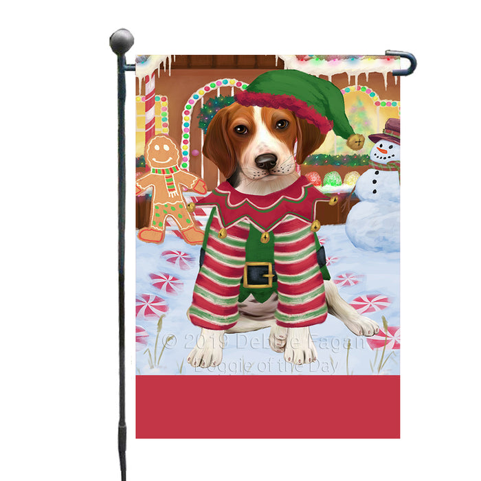 Personalized Gingerbread Candyfest Treeing Walker Coonhound Dog Custom Garden Flag GFLG64206