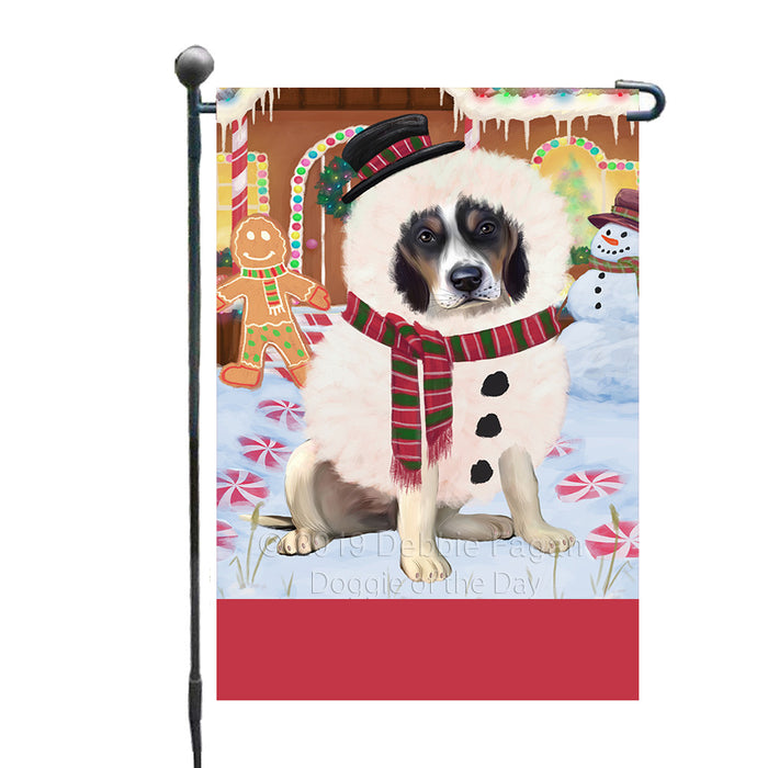 Personalized Gingerbread Candyfest Treeing Walker Coonhound Dog Custom Garden Flag GFLG64209