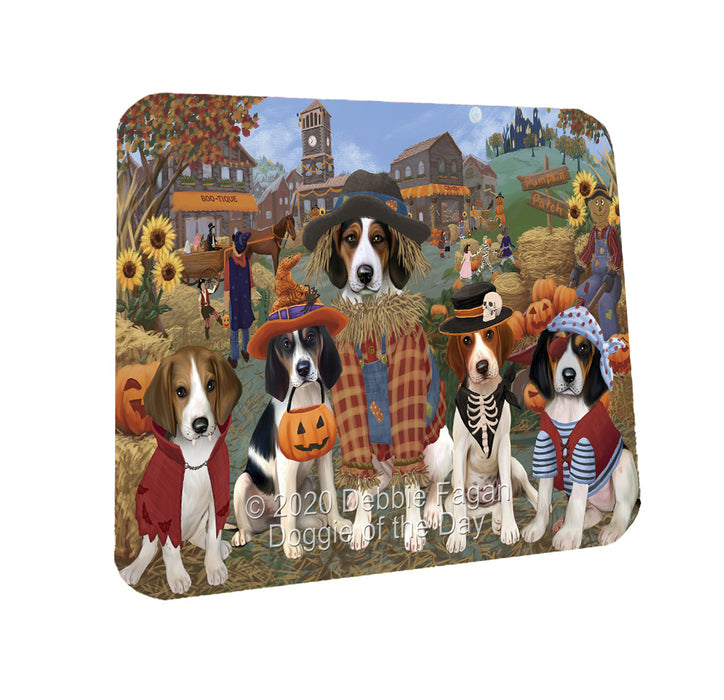 Halloween 'Round Town Treeing Walker Coonhound Dogs Coasters Set of 4 CSTA57996