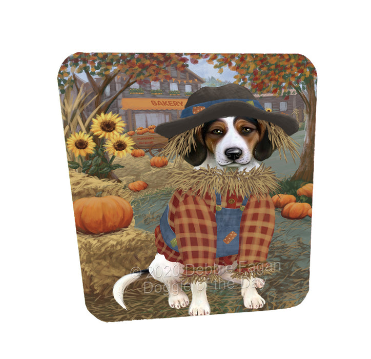 Halloween 'Round Town Treeing Walker Coonhound Dogs Coasters Set of 4 CSTA58027