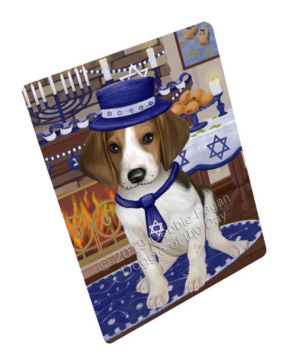 Happy Hanukkah Treeing Walker Coonhound Dog Cutting Board - For Kitchen - Scratch & Stain Resistant - Designed To Stay In Place - Easy To Clean By Hand - Perfect for Chopping Meats, Vegetables