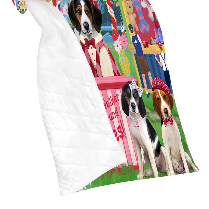 Carnival Kissing Booth Treeing Walker Coonhound Dogs Quilt