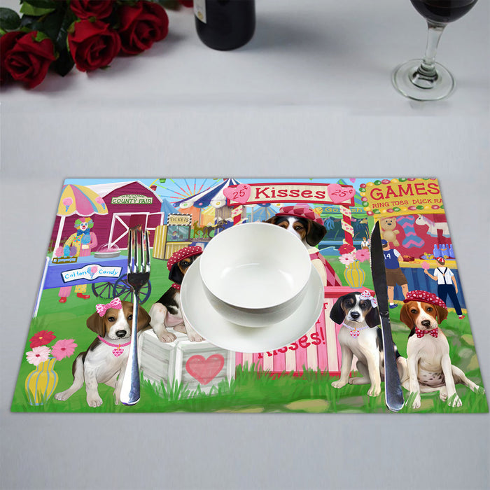 Carnival Kissing Booth Treeing Walker Coonhound Dogs Placemat