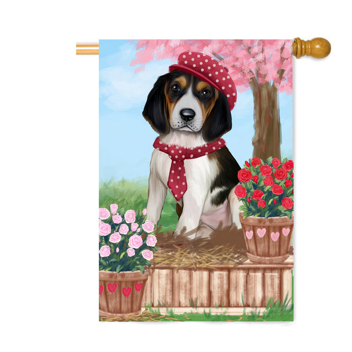 Personalized Rosie 25 Cent Kisses Treeing Walker Coonhound Dog Custom House Flag FLG64965
