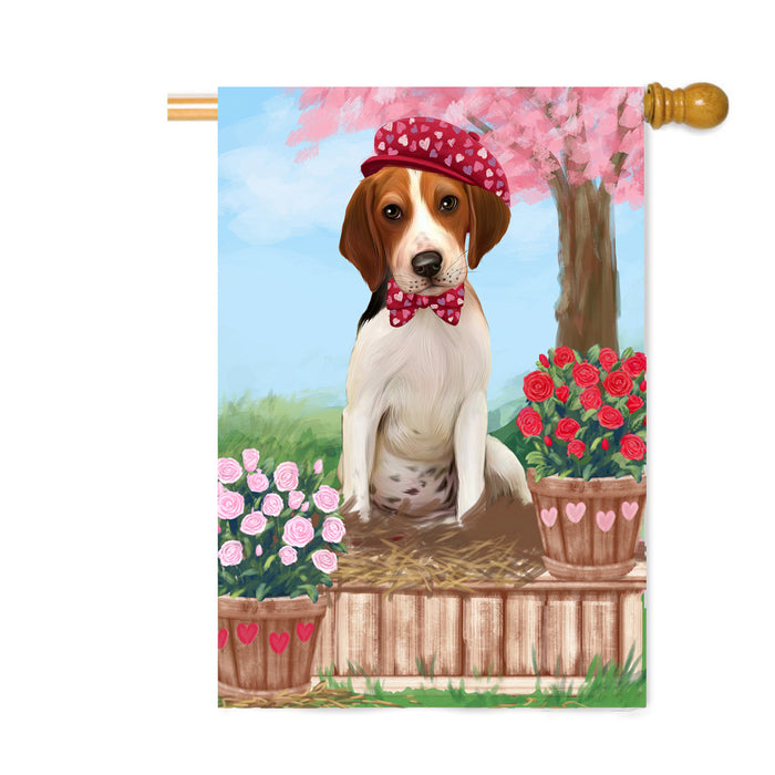 Personalized Rosie 25 Cent Kisses Treeing Walker Coonhound Dog Custom House Flag FLG64966