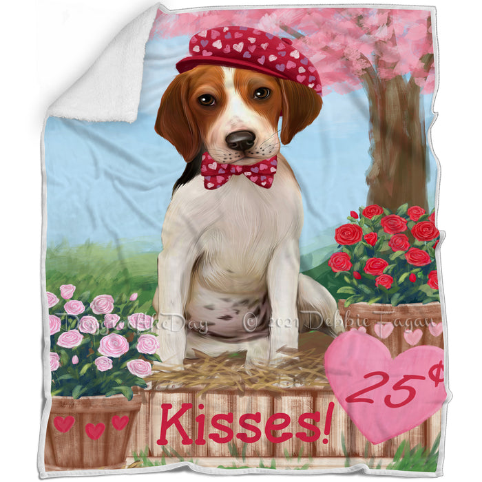Rosie 25 Cent Kisses Treeing Walker Coonhound Dog Blanket BLNKT125688