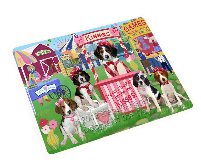 Carnival Kissing Booth Treeing Walker Coonhounds Dog Magnet MAG73272 (Small 5.5" x 4.25")