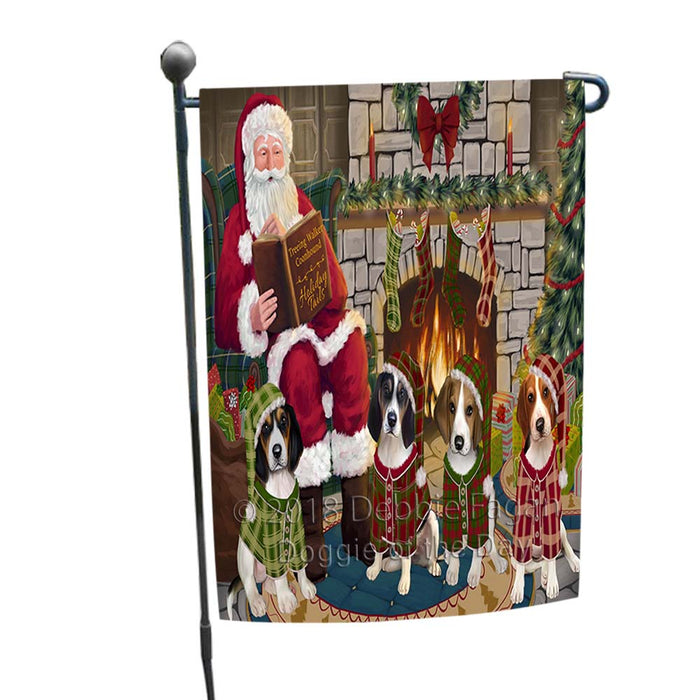 Christmas Cozy Holiday Tails Treeing Walker Coonhounds Dog Garden Flag GFLG55688