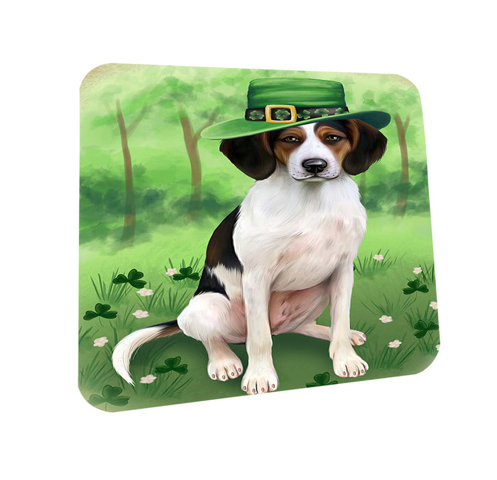 St. Patricks Day Irish Portrait Treeing Walker Coonhound Dog Coasters Set of 4 CST49377