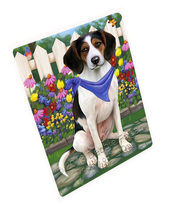 Spring Floral Treeing Walker Coonhound Dog Cutting Board C54399