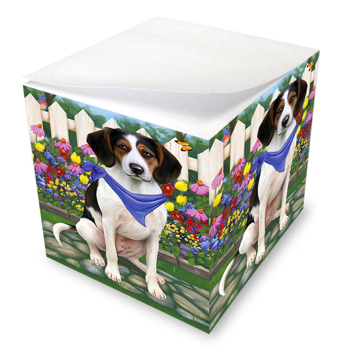 Spring Floral Treeing Walker Coonhound Dog Note Cube NOC52273